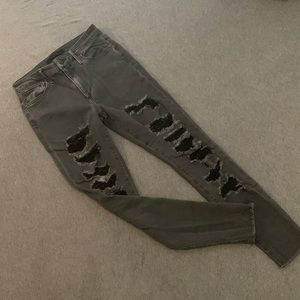 Joe’s Black Distressed Skinny Jeans